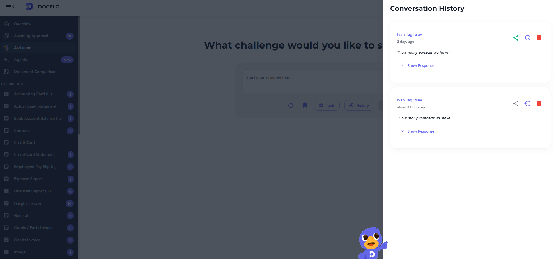 Conversation History